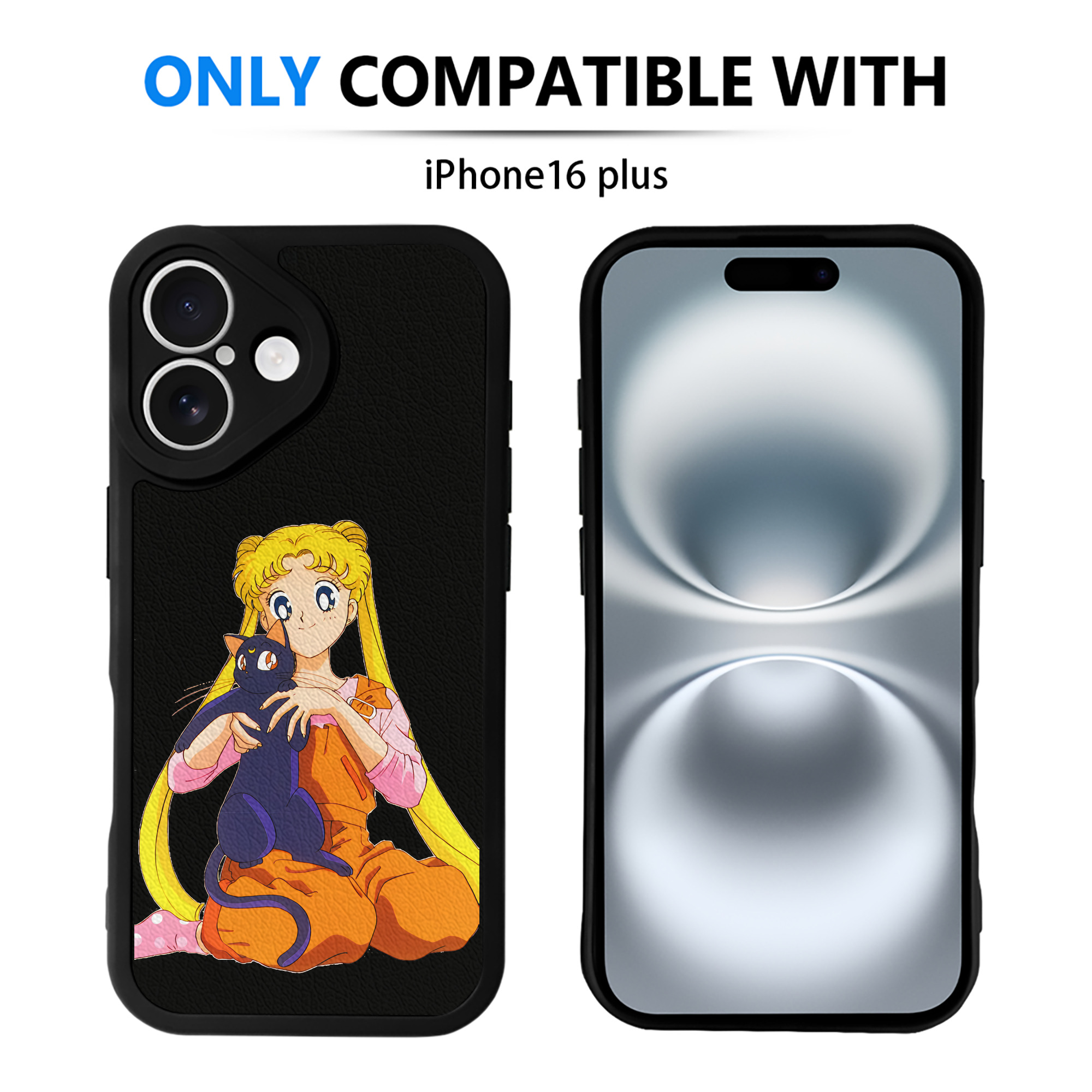 （画像用） 美少女戦士セーラームーン 愛野 美奈子 あいの みなこ Sailor Moon Aino Minako 【iPhone 16シリーズ対応】シリコンスマホケース（レザー調） 材質：シリコン